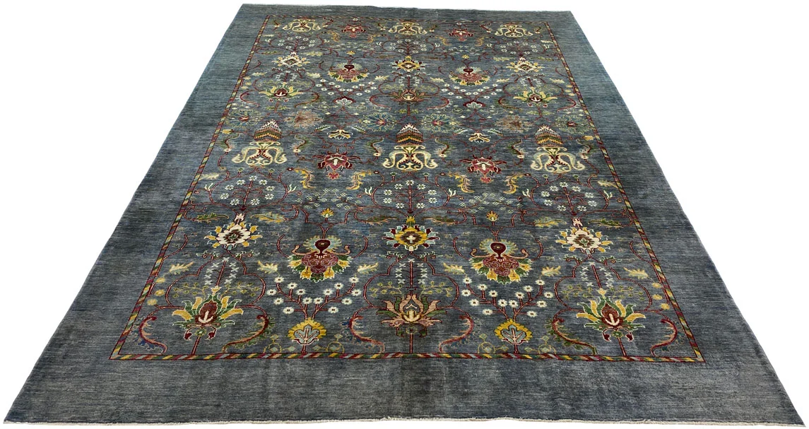Orientteppich Samarkand 305 x 210 cm Schurwolle handgeknüpft