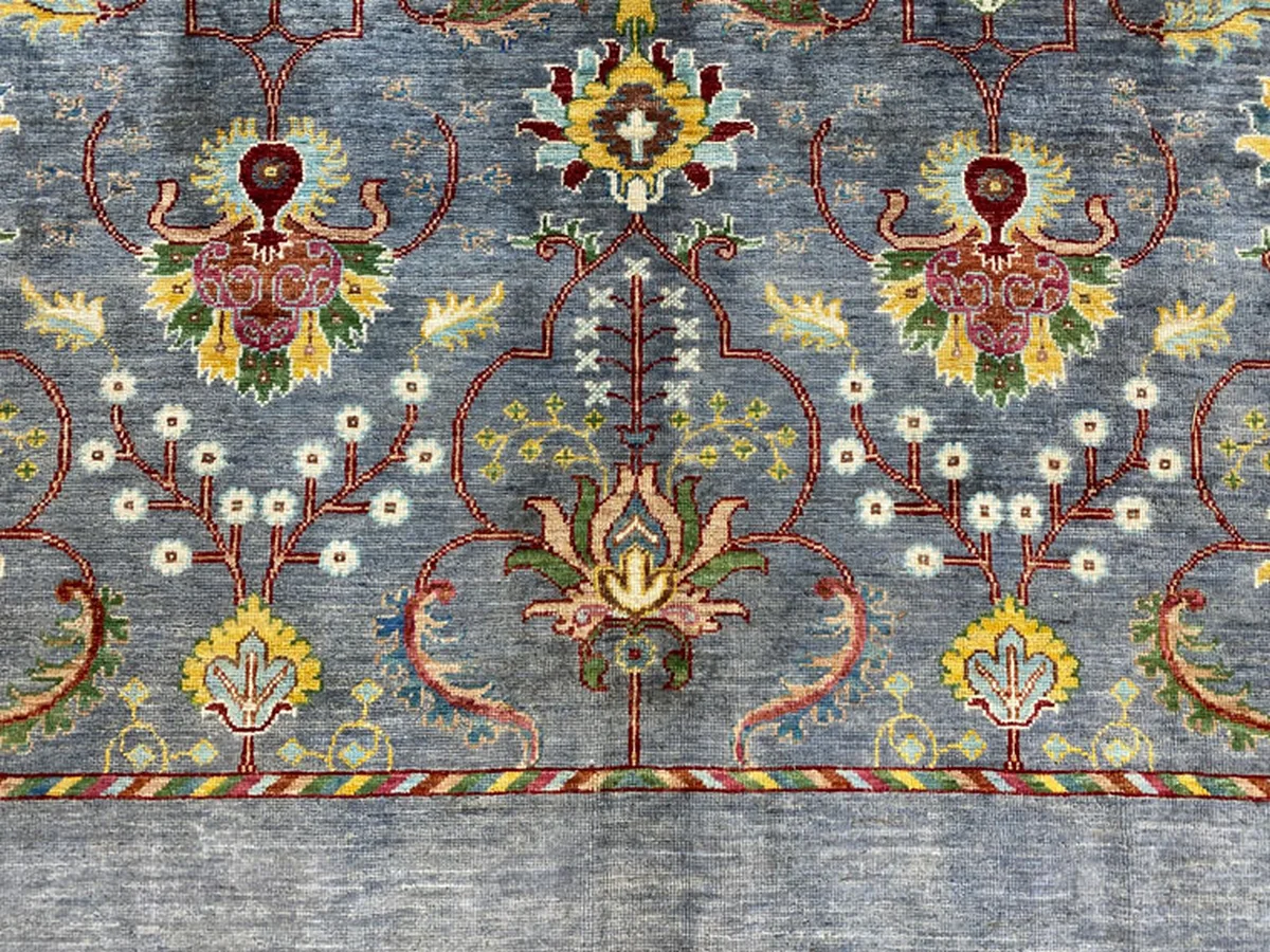 Orientteppich Samarkand 305 x 210 cm Schurwolle handgeknüpft