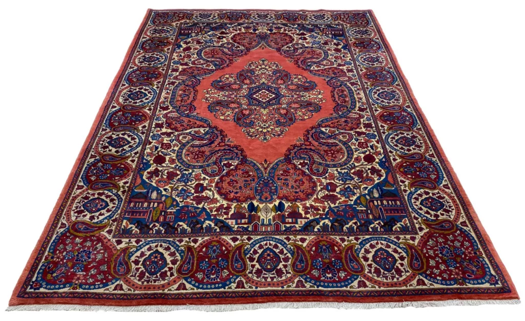Perserteppich Sarough 323 x 224 cm Wolle handgeknüpft
