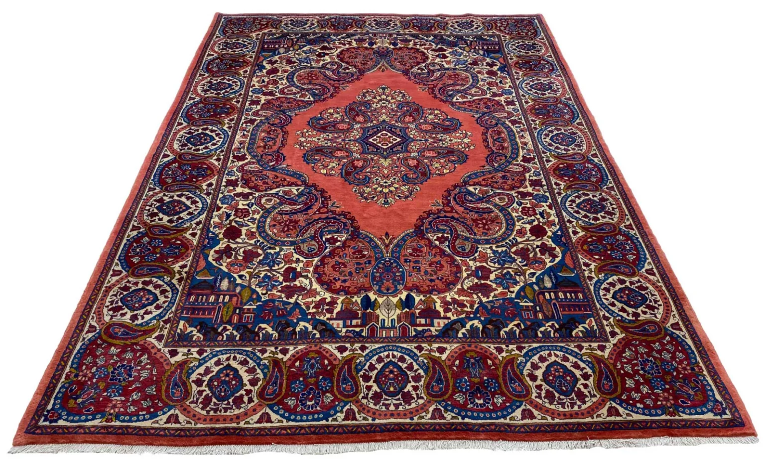 Perserteppich Sarough 323 x 224 cm Wolle handgeknüpft