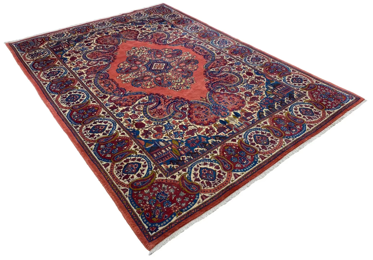 Perserteppich Sarough 323 x 224 cm Wolle handgeknüpft