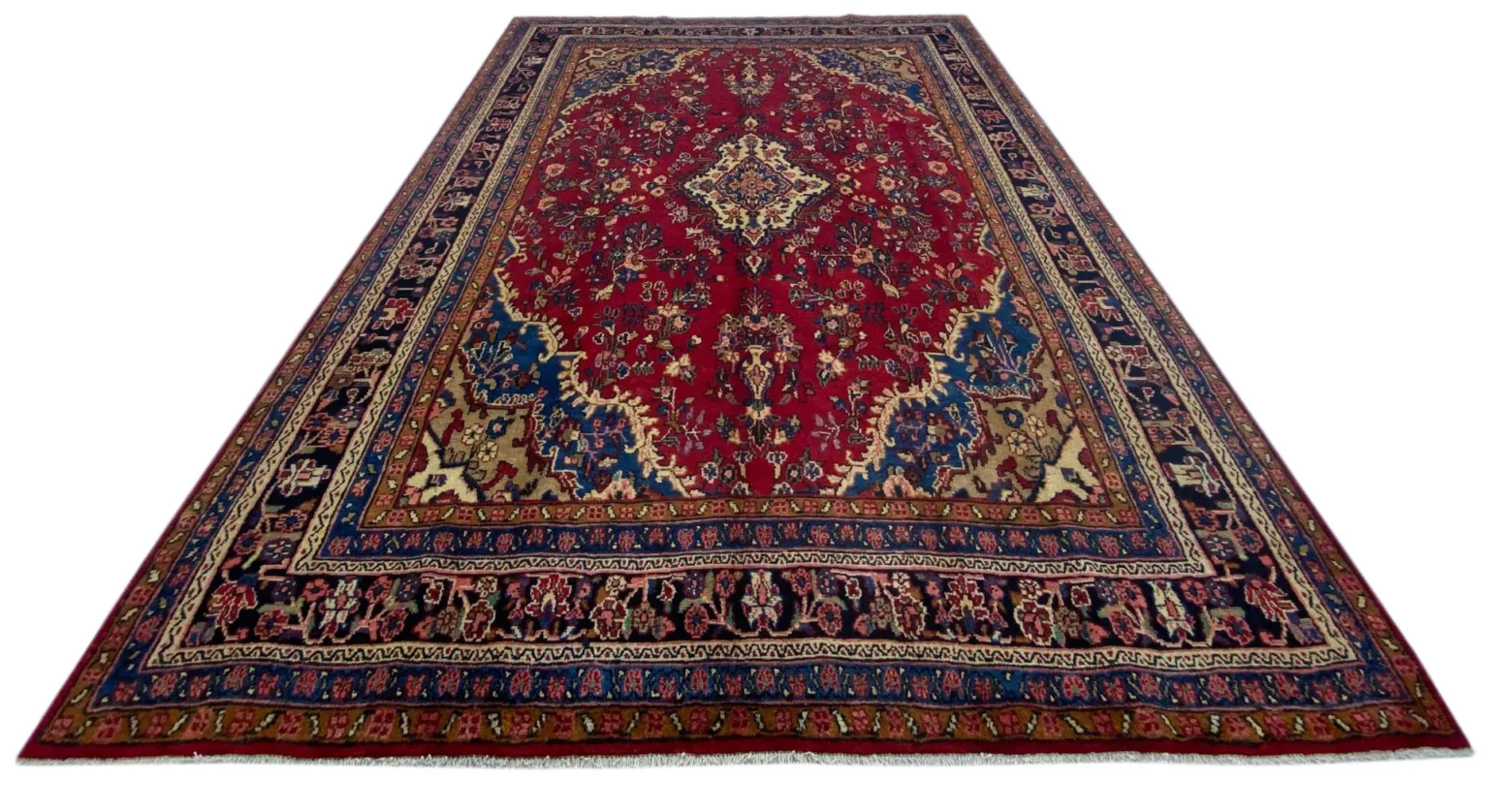 hamadan-teppich-377-x-270-cm-ca-100000-350000-knoten-m-1-1 Perserteppich Hamadan 377 x 270 cm Wolle handgeknüpft