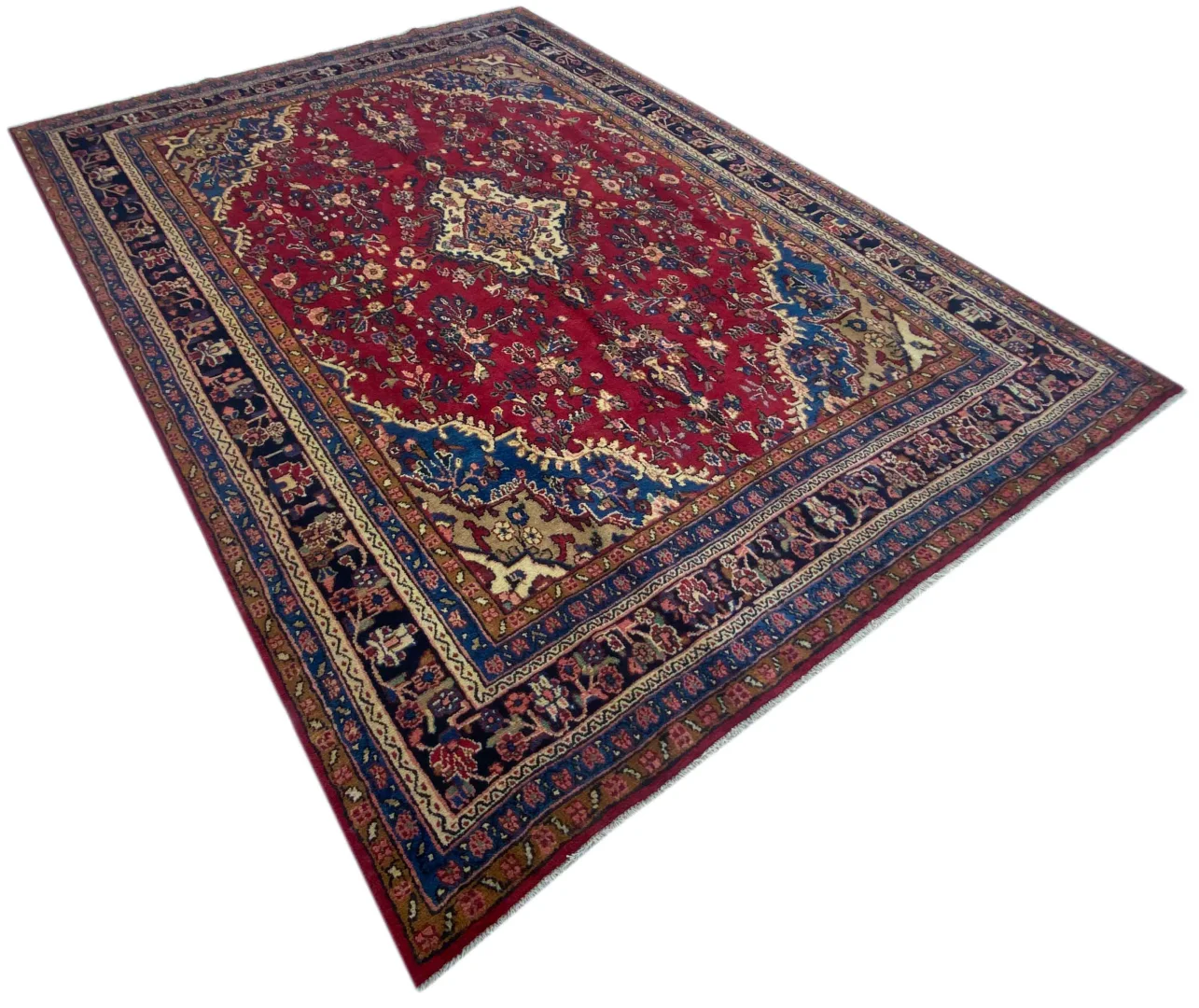 hamadan-teppich-377-x-270-cm-ca-100000-350000-knoten-m-1-2 Perserteppich Hamadan 377 x 270 cm Wolle handgeknüpft