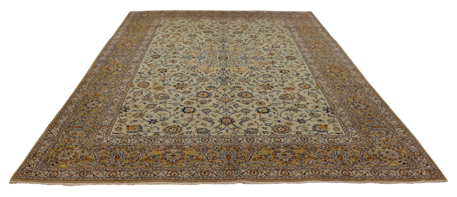 Perserteppich Keshan 375 x 264 cm Wolle handgeknüpft