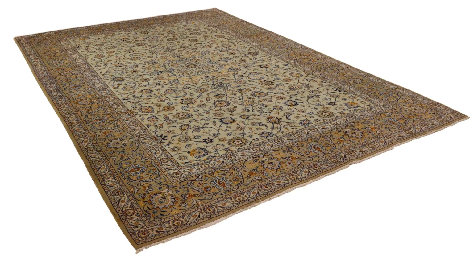 Perserteppich Keshan 375 x 264 cm Wolle handgeknüpft