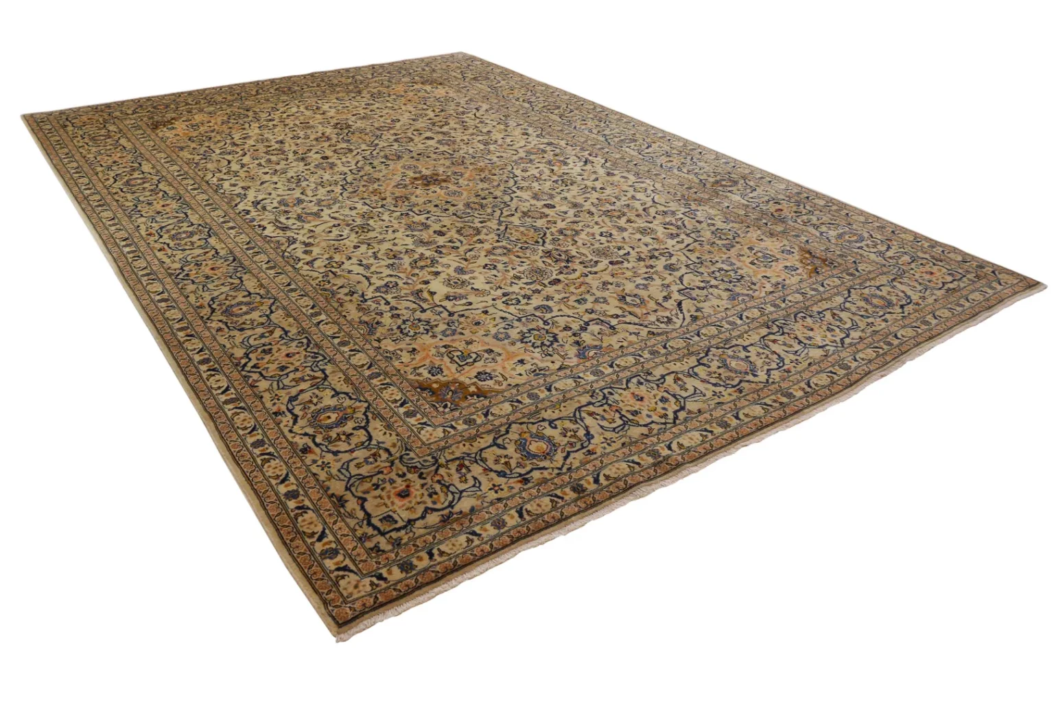 Perserteppich Keshan 420 x 288 cm Wolle handgeknüpft