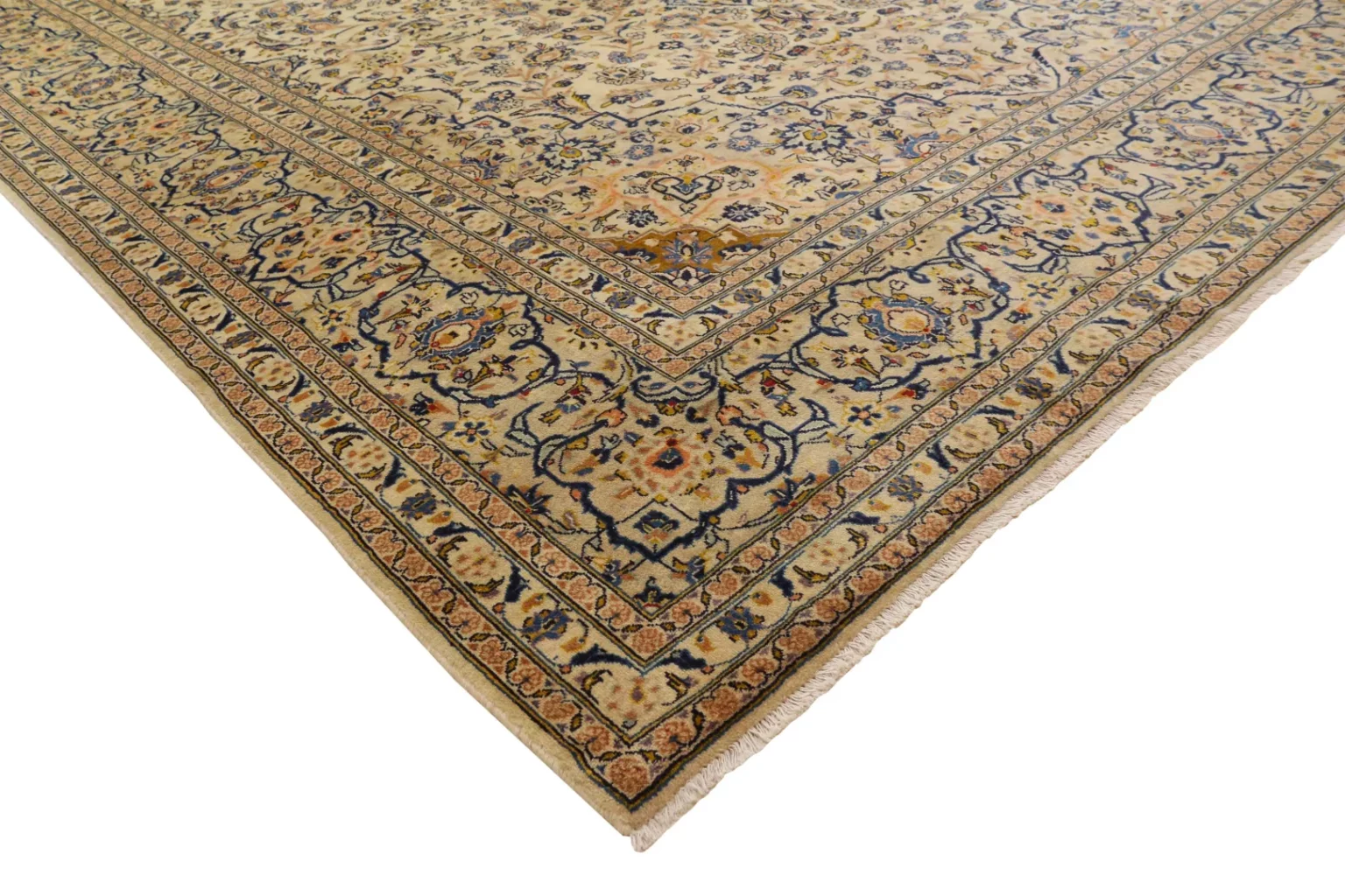 Perserteppich Keshan 420 x 288 cm Wolle handgeknüpft