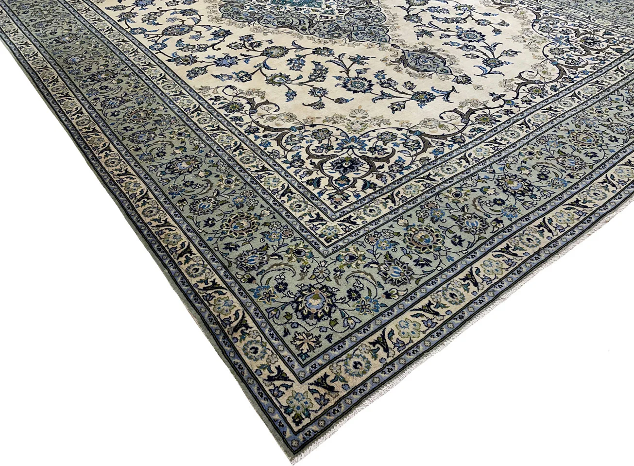 Perserteppich Keshan 410 x 295 cm Wolle handgeknüpft