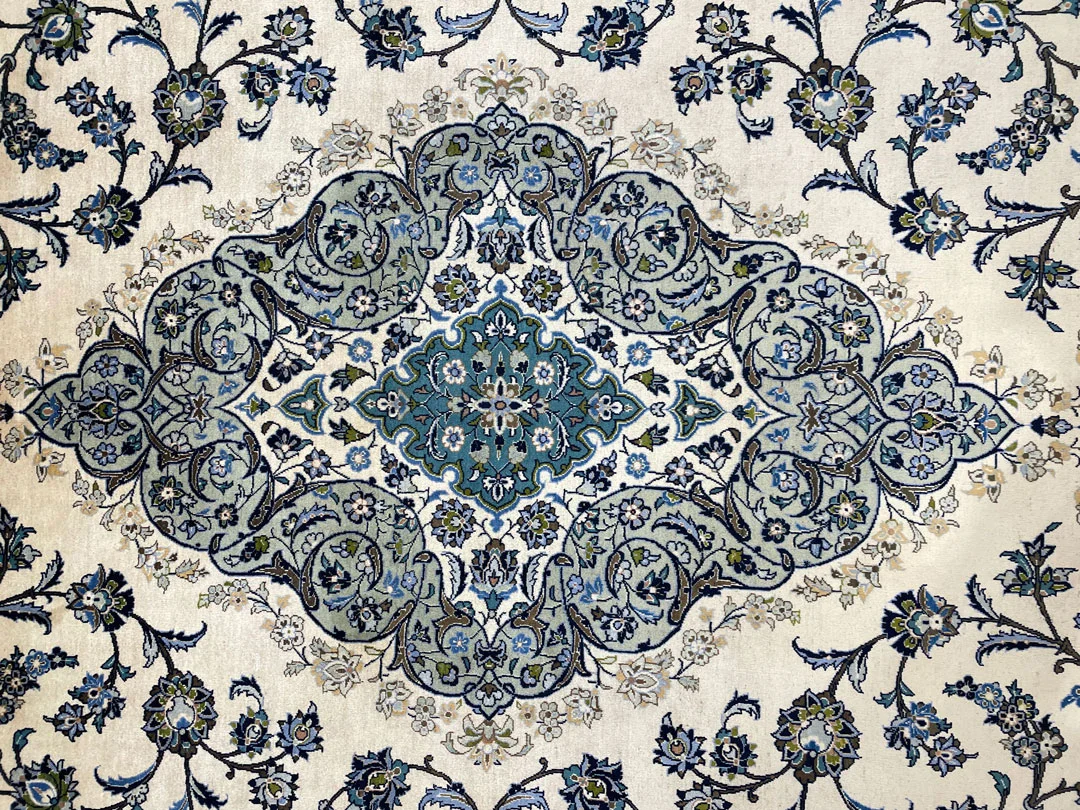 Perserteppich Keshan 410 x 295 cm Wolle handgeknüpft