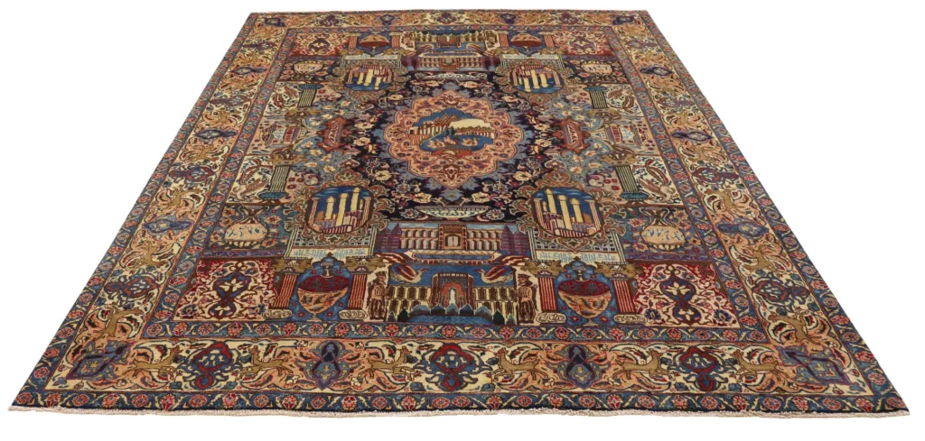 Perserteppich Kashmar 370 x 280 cm Wolle handgeknüpft