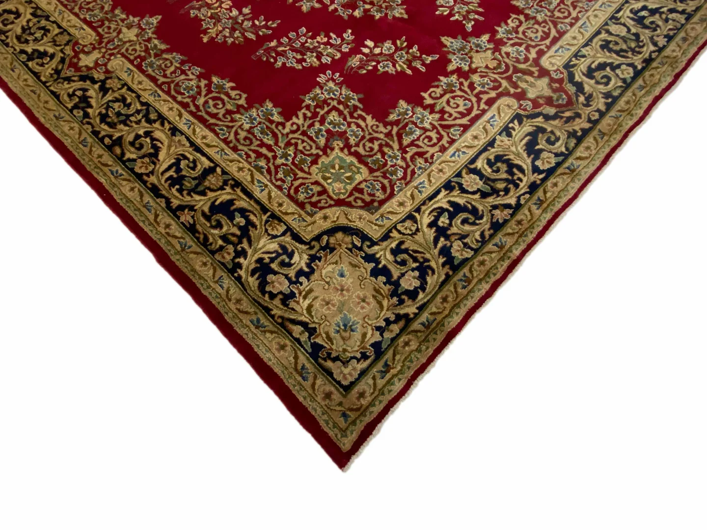 Perserteppich Kerman 359 x 268 cm Baumwolle handgeknüpft