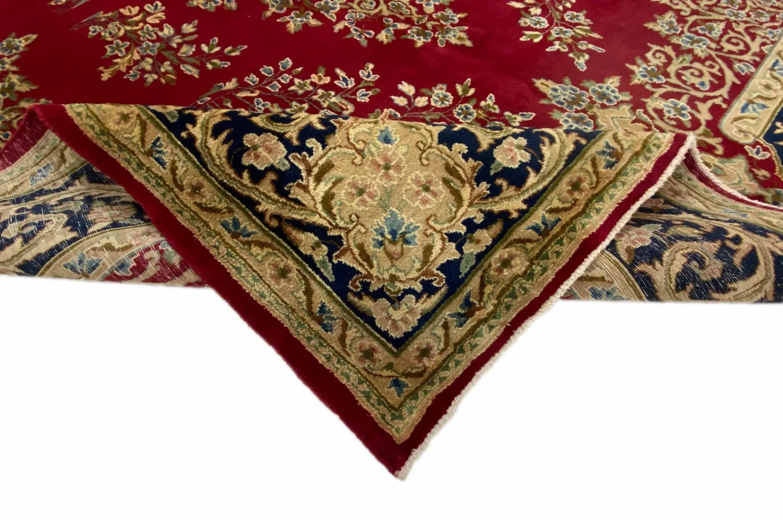 Perserteppich Kerman 359 x 268 cm Baumwolle handgeknüpft