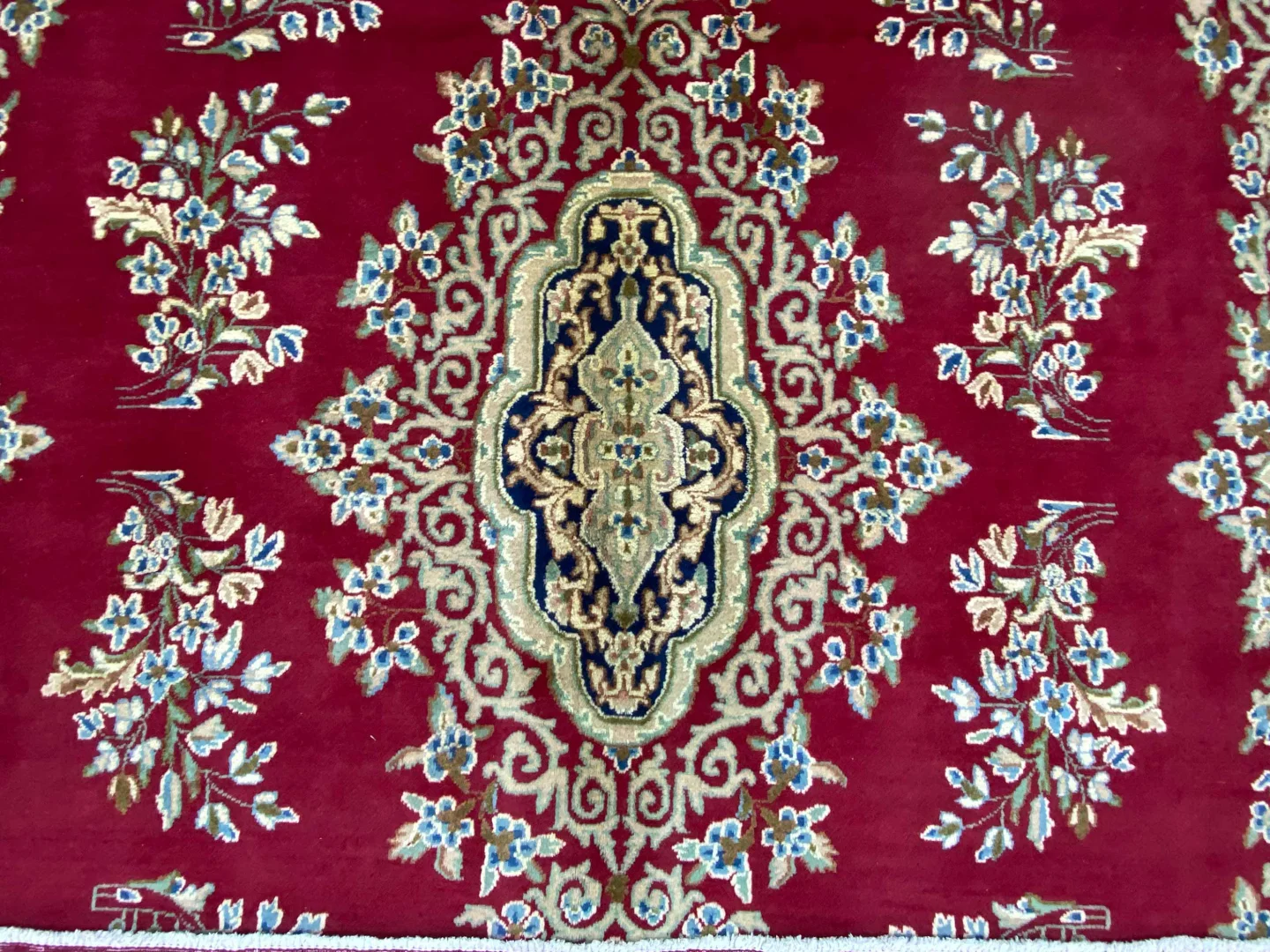 Perserteppich Kerman 359 x 268 cm Baumwolle handgeknüpft