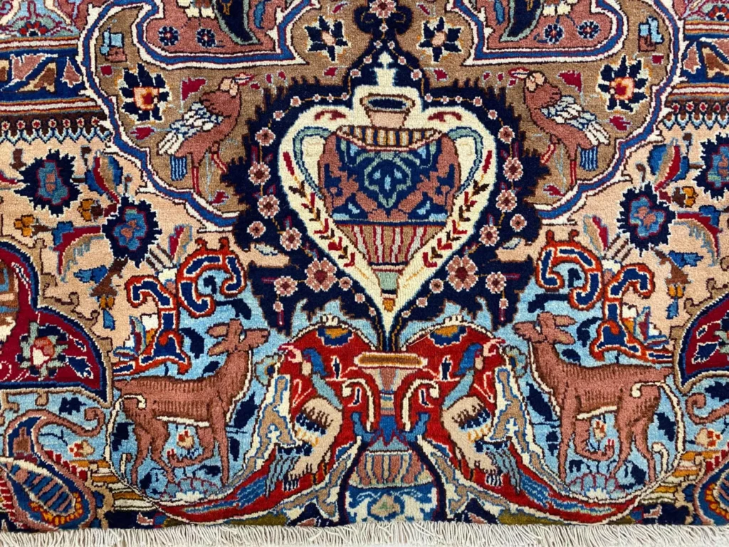 Perserteppich Kashmar 368 x 282 cm Wolle handgeknüpft