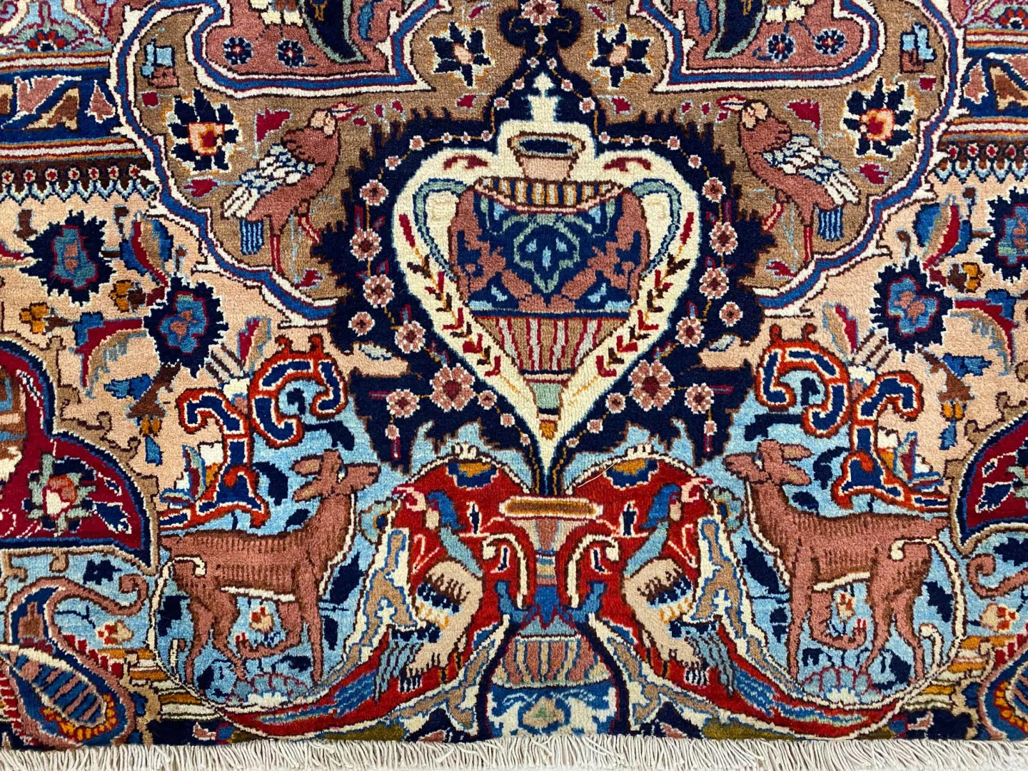 Perserteppich Kashmar 368 x 282 cm Wolle handgeknüpft