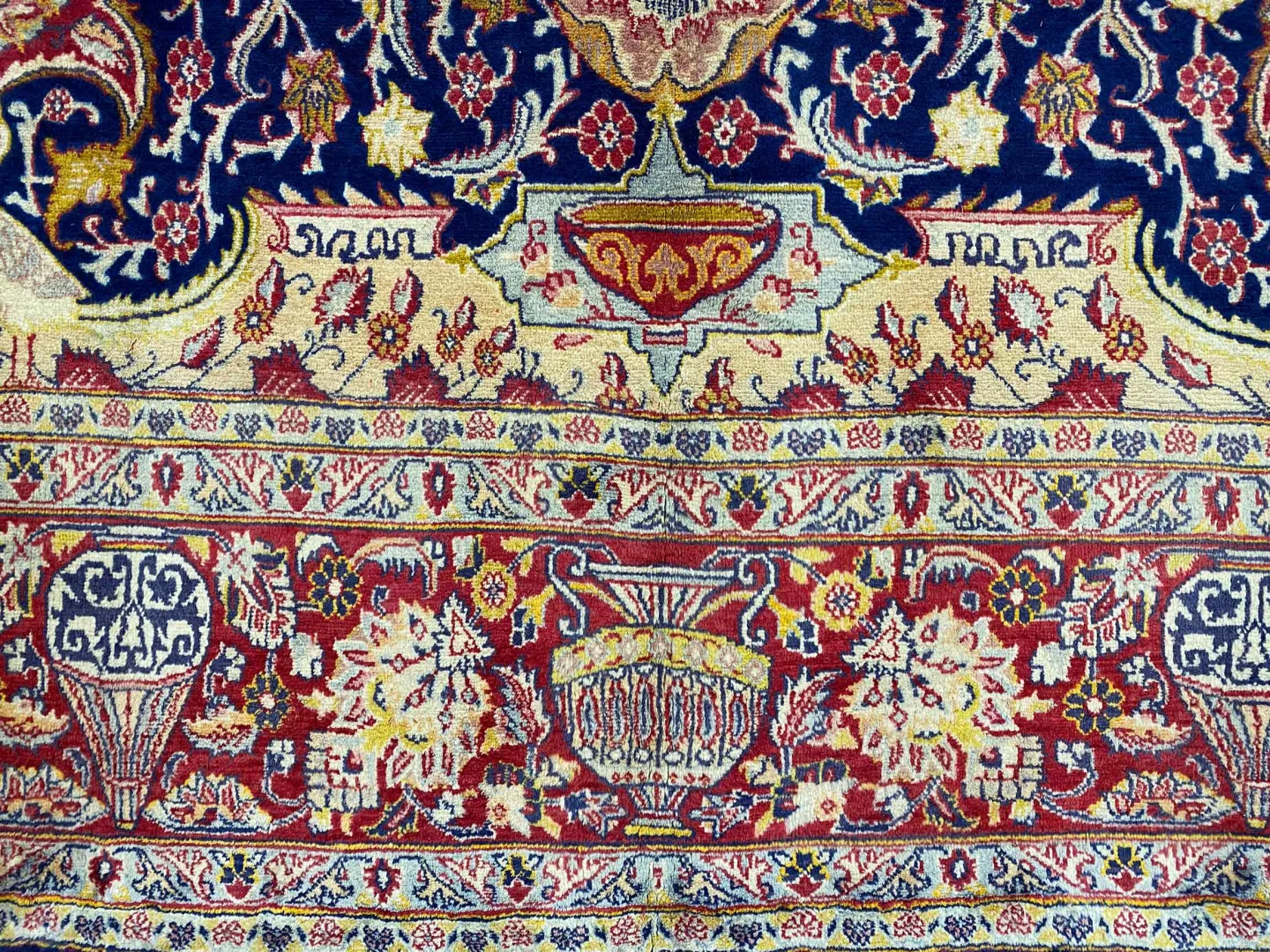 Perserteppich Kashmar 388 x 292 cm Wolle handgeknüpft