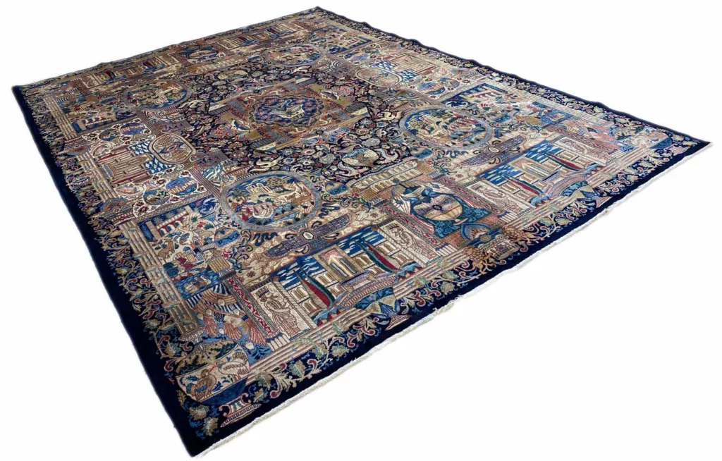 kashmar-perserteppich-395-x-296-cm-zirkhaki-muster-200000-300000-2 Perserteppich Kashmar 395 x 296 cm Wolle handgeknüpft