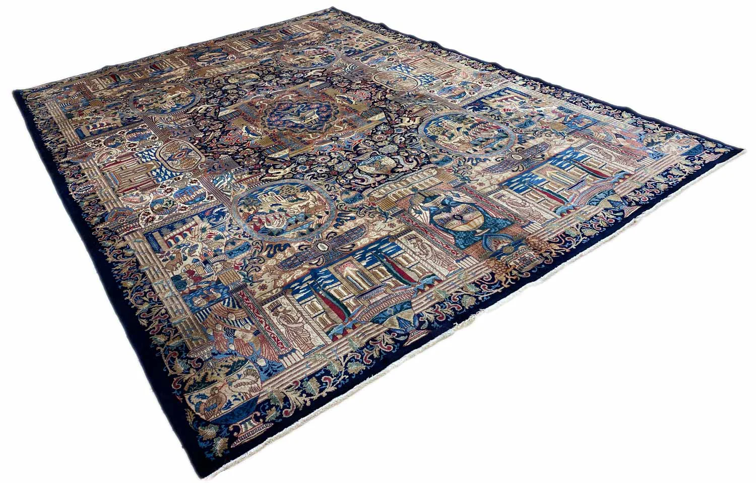 kashmar-perserteppich-395-x-296-cm-zirkhaki-muster-200000-300000-2 Perserteppich Kashmar 395 x 296 cm Wolle handgeknüpft