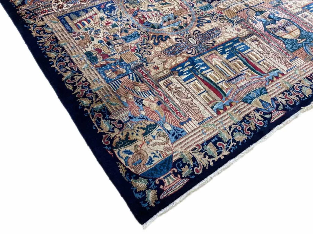 kashmar-perserteppich-395-x-296-cm-zirkhaki-muster-200000-300000-3 Perserteppich Kashmar 395 x 296 cm Wolle handgeknüpft