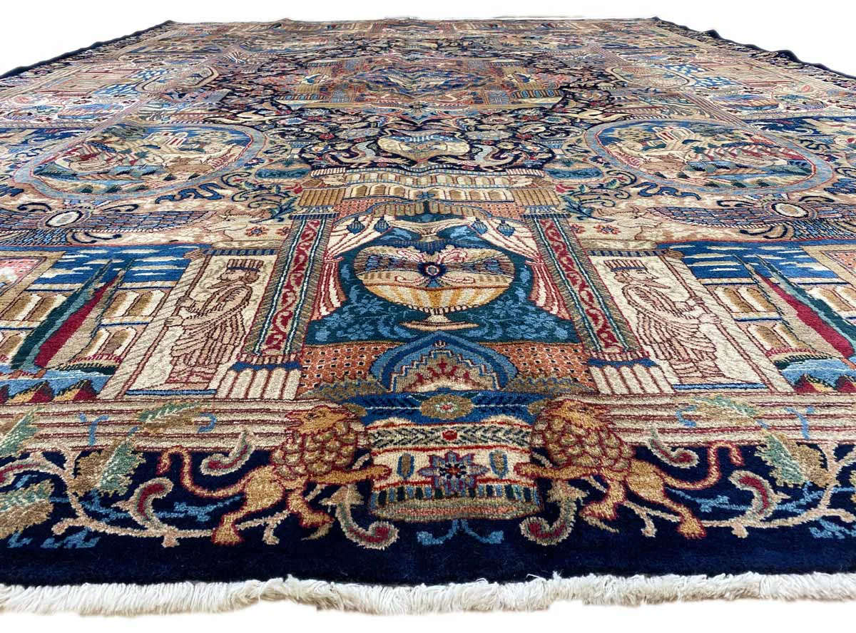 kashmar-perserteppich-395-x-296-cm-zirkhaki-muster-200000-300000-4 Perserteppich Kashmar 395 x 296 cm Wolle handgeknüpft