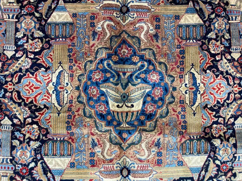 kashmar-perserteppich-395-x-296-cm-zirkhaki-muster-200000-300000-9 Perserteppich Kashmar 395 x 296 cm Wolle handgeknüpft