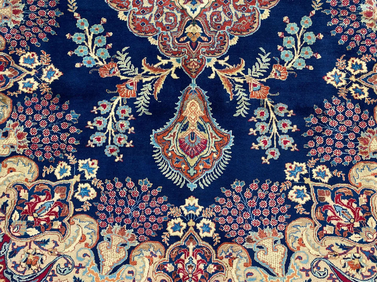 Perserteppich Kashmar 384 x 293 cm Wolle handgeknüpft