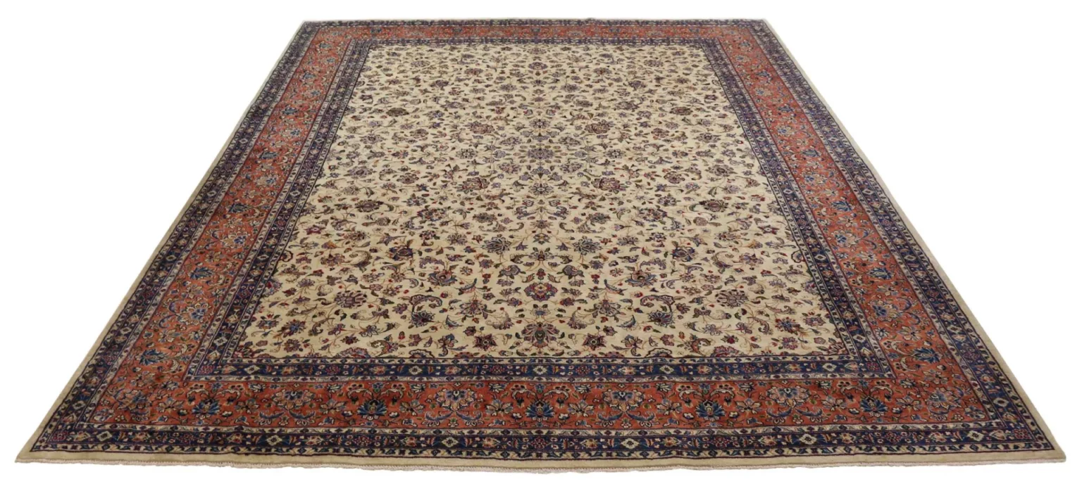 kerman-perserteppich-395-x-300-cm-150000-400000-knoten-m-grobes-1 Perserteppich Kerman 395 x 300 cm Baumwolle handgeknüpft