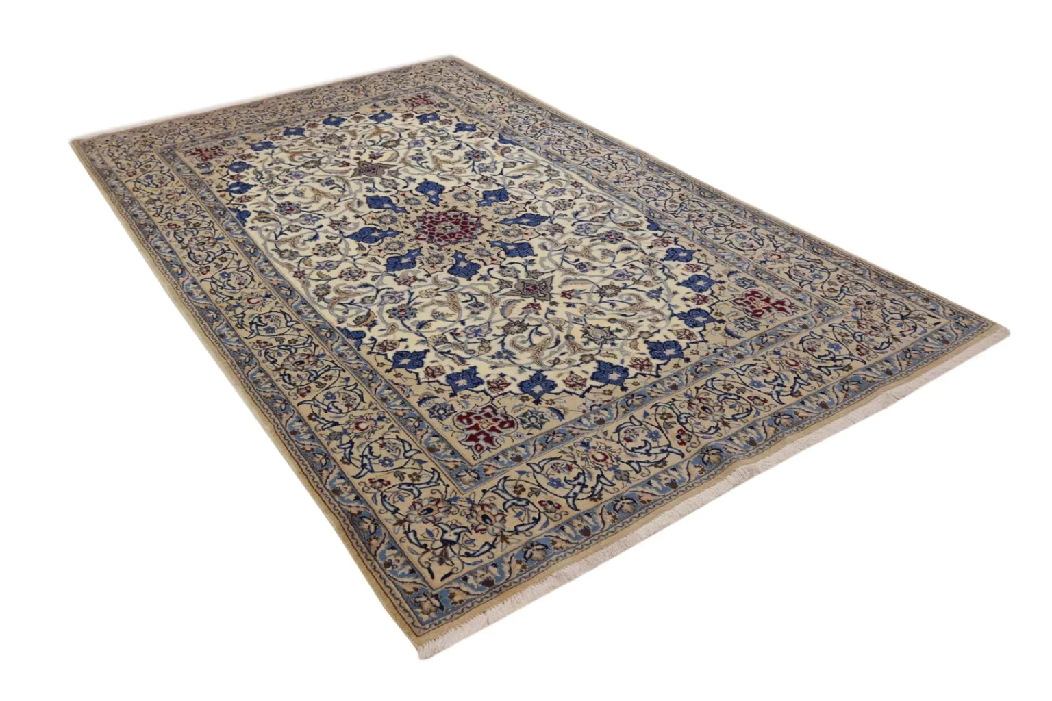 Perserteppich Nain 255 x 158 cm Wolle handgeknüpft (Verkauft)