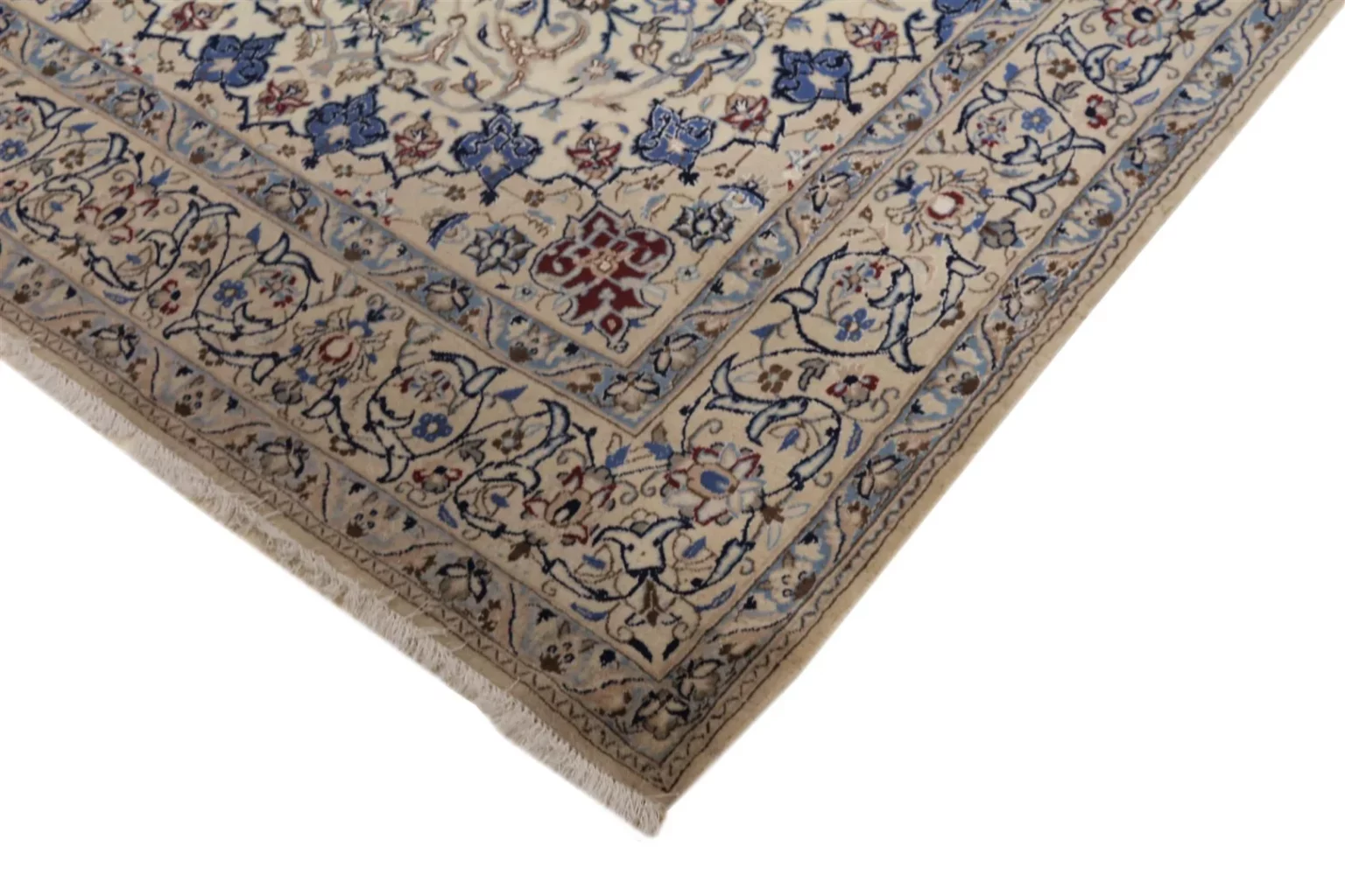 Perserteppich Nain 255 x 158 cm Wolle handgeknüpft (Verkauft)