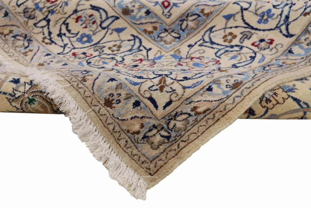 Perserteppich Nain 255 x 158 cm Wolle handgeknüpft (Verkauft)