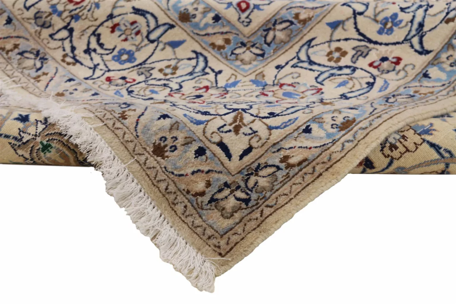Perserteppich Nain 255 x 158 cm Wolle handgeknüpft (Verkauft)