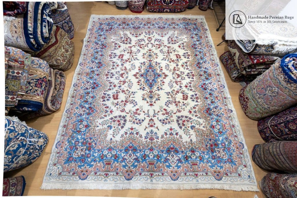 img_9843 Perserteppich Kirman 300x245 cm handgeknüpft (Verkauft)