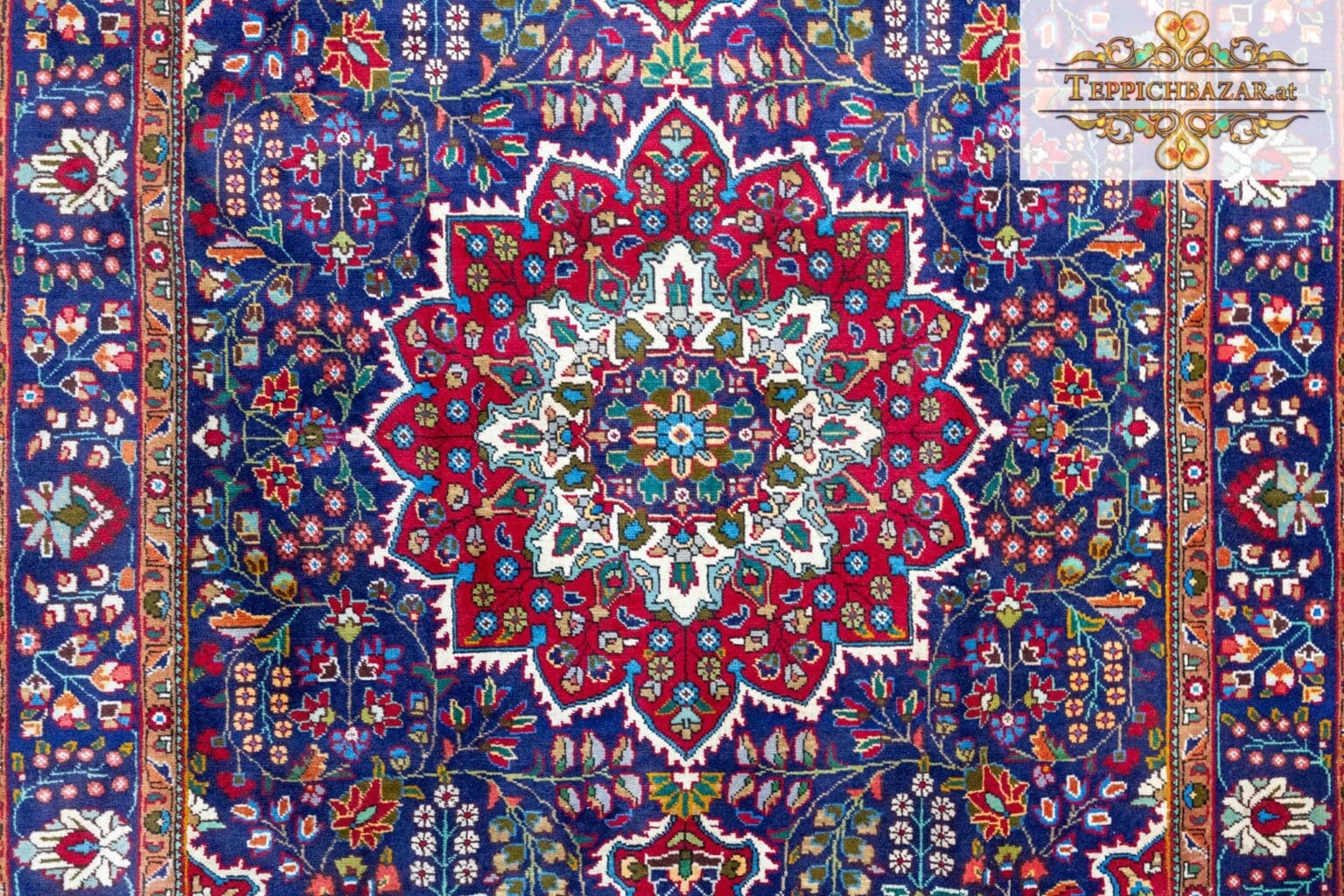 Perserteppich Täbriz 284 x 191 cm Wolle handgeknüpft (Verkauft)