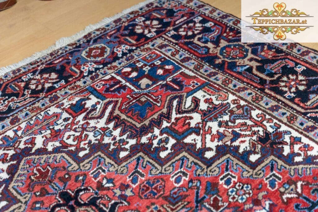 Perserteppich Heriz 301 x 216 cm Wolle handgeknüpft