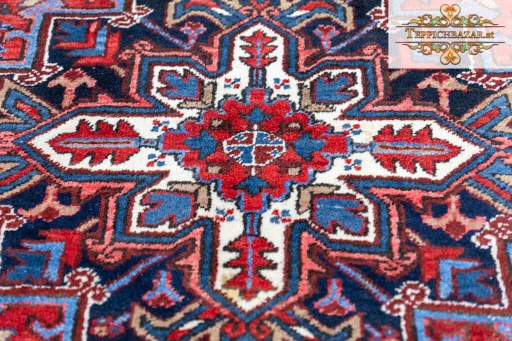 Perserteppich Heriz 301 x 216 cm Wolle handgeknüpft
