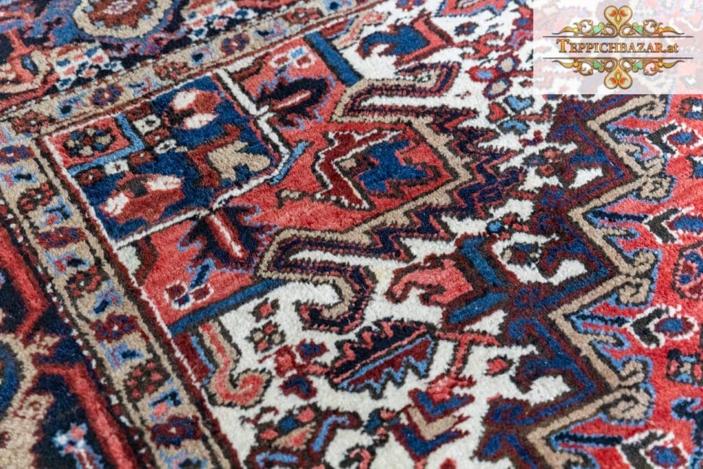 Perserteppich Heriz 301 x 216 cm Wolle handgeknüpft