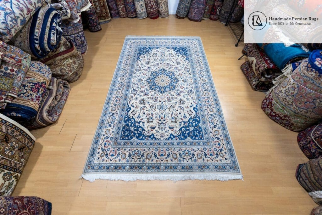 Perserteppich Nain 255 x 155 cm Wolle handgeknüpft (Verkauft)