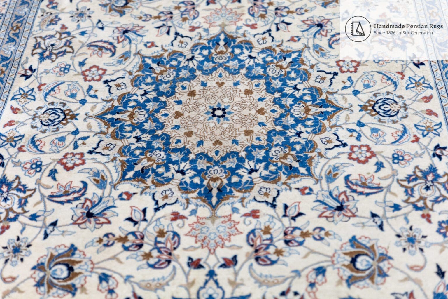 Perserteppich Nain 255 x 155 cm Wolle handgeknüpft (Verkauft)