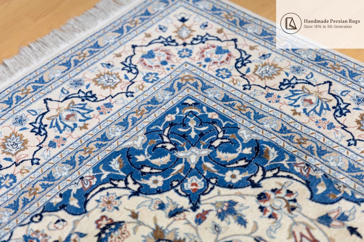Perserteppich Nain 255 x 155 cm Wolle handgeknüpft (Verkauft)
