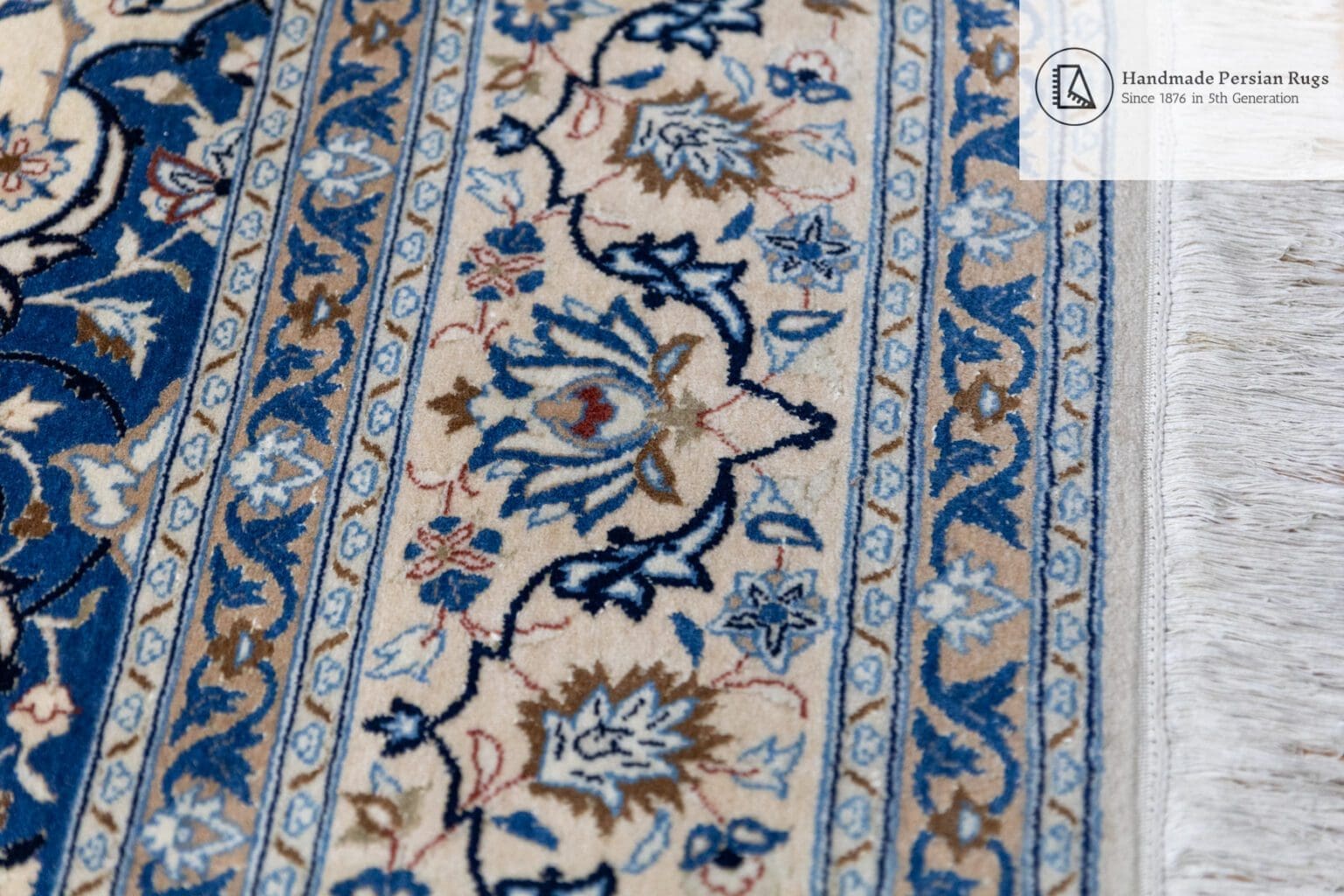 Perserteppich Nain 255 x 155 cm Wolle handgeknüpft (Verkauft)