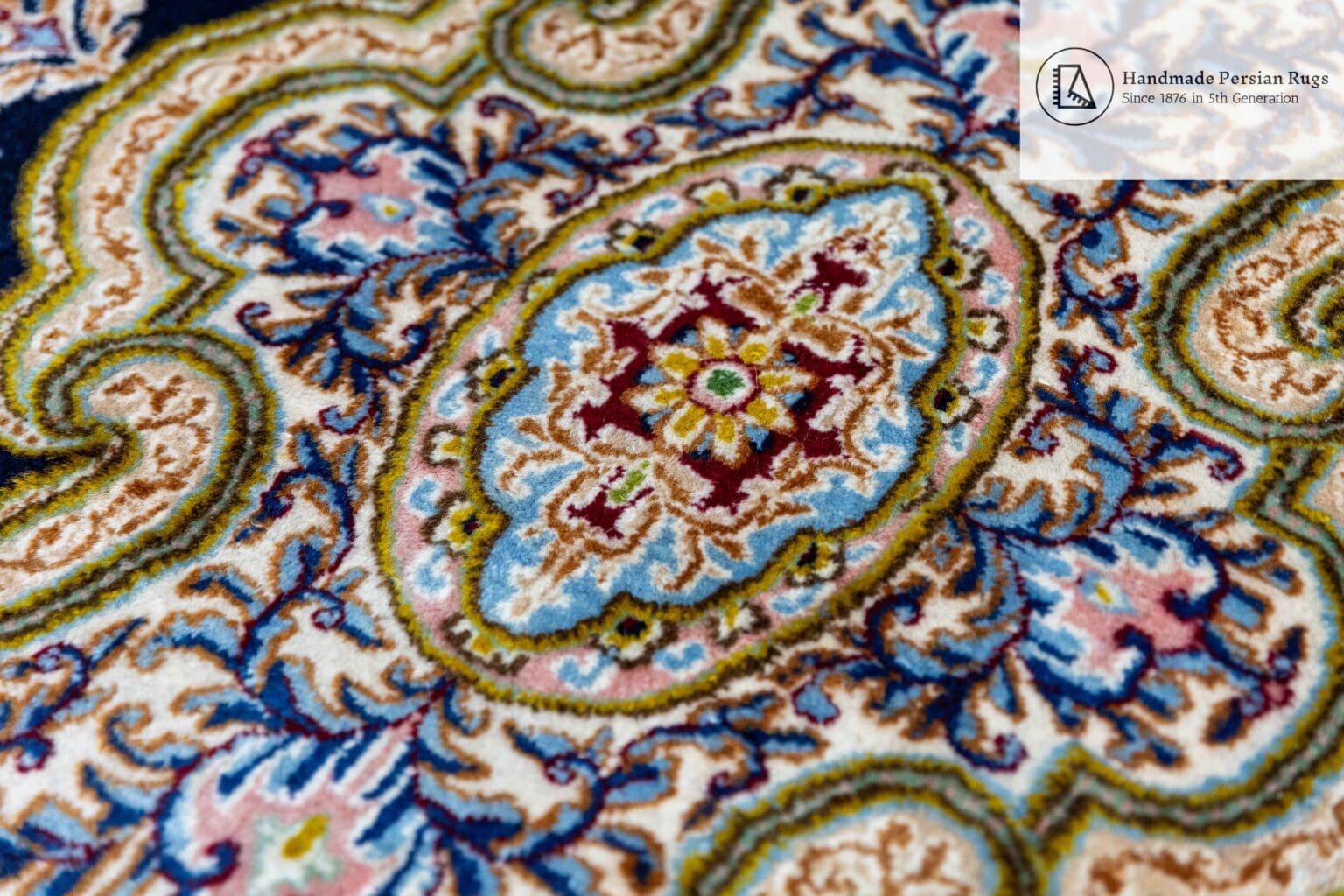 Perserteppich Kirman 349x249 cm Schafwolle handgeknüpft