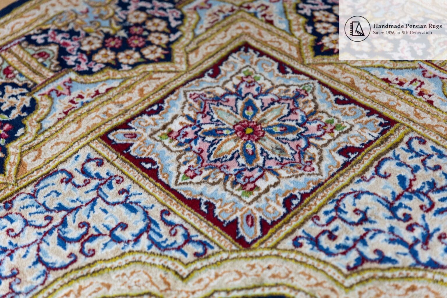 Perserteppich Kirman 349x249 cm Schafwolle handgeknüpft