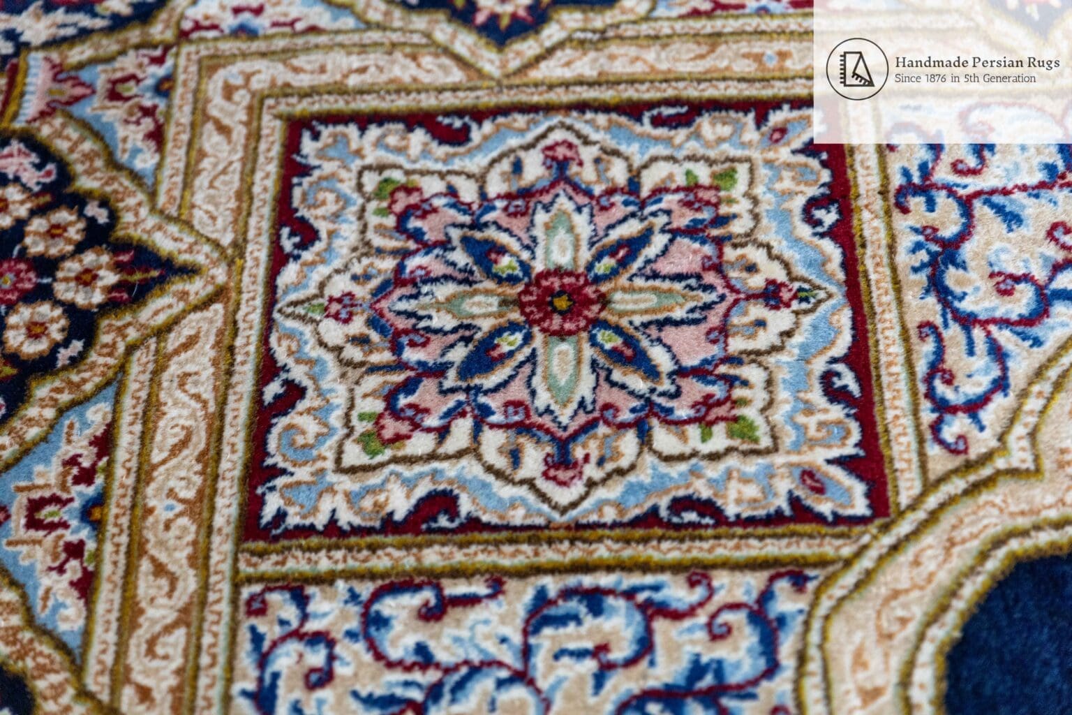 Perserteppich Kirman 349x249 cm Schafwolle handgeknüpft