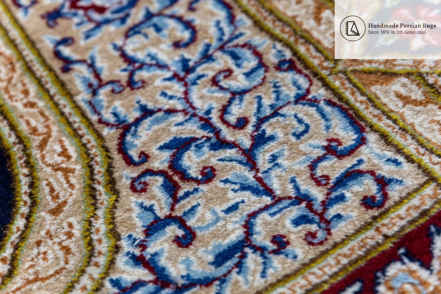 Perserteppich Kirman 349x249 cm Schafwolle handgeknüpft