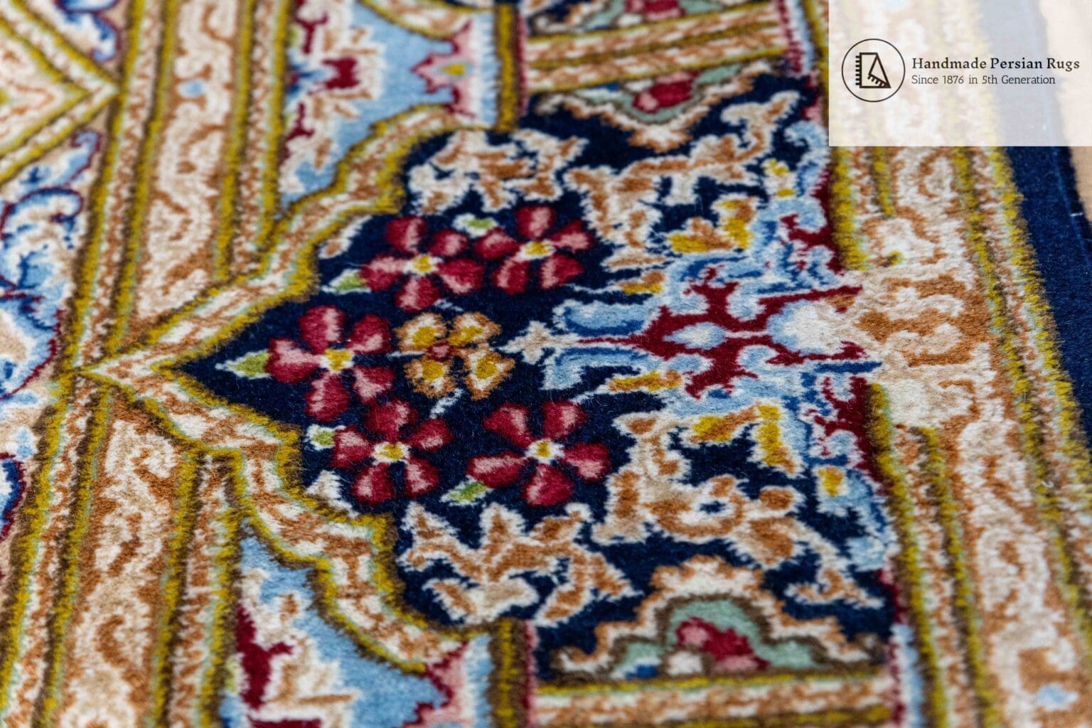 Perserteppich Kirman 349x249 cm Schafwolle handgeknüpft