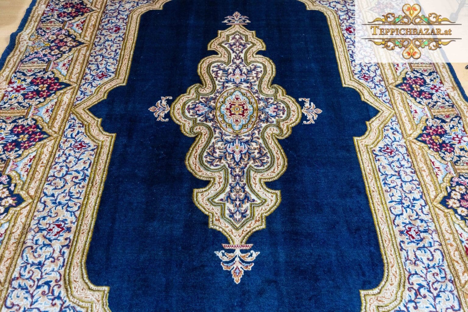 Perserteppich Kirman 349x249 cm Schafwolle handgeknüpft