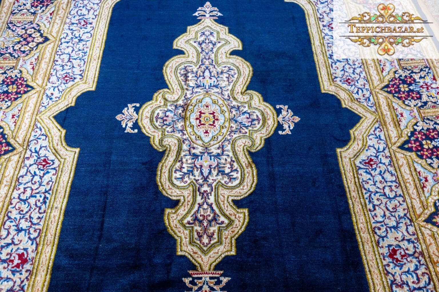 Perserteppich Kirman 349x249 cm Schafwolle handgeknüpft