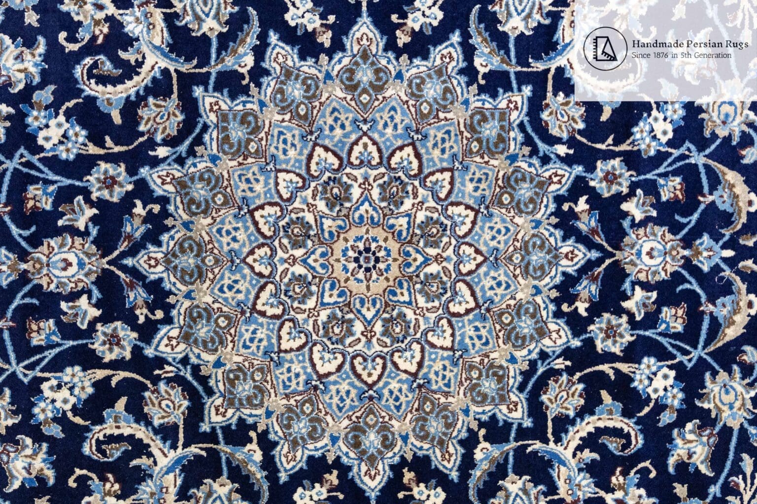 Perserteppich Nain 296 x 195 cm Wolle handgeknüpft (Verkauft)