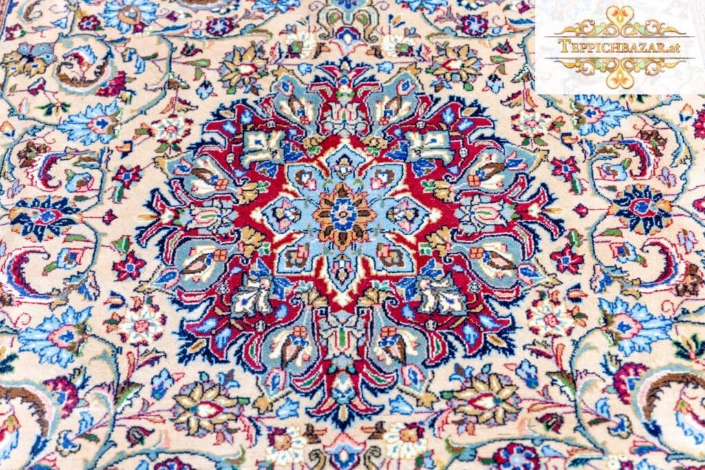 Perserteppich Kashan 225 x 140 cm handgeknüpft (Verkauft)