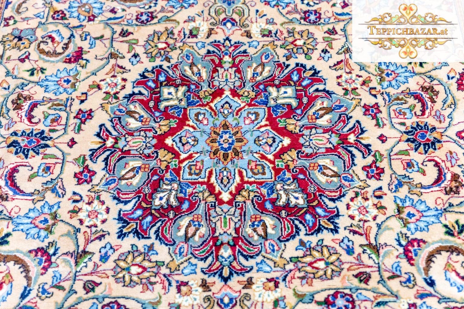 Perserteppich Kashan 225 x 140 cm handgeknüpft (Verkauft)